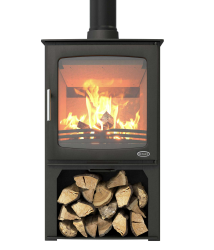 Henley Hazelwood 5kW Wood Burning Stove with Logstore 