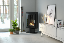 Henley Madrid Bioethanol Stove in black graphite satin finish