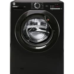 Hoover H3W492DABB41-80 black 9kg washing machine, Dalzells