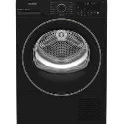 Hotpoint CHSD82MBBUK 8kg heat pump tumble dryer in black