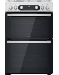 Hotpoint HD67G02CCW Double Cooker - White