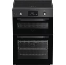 Hotpoint HDE6IDC2SA induction double cooker in anthracite 60cm