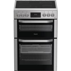 Hotpoint HDE6VDCAX electric double cooker in inox with Air Fry