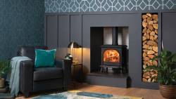 Huntingdon 30 Woodburning Stove with Clear Door