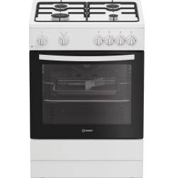 Indesit I6GGMMWUK gas cooker white, 60cm freestanding cooker, Dalzells