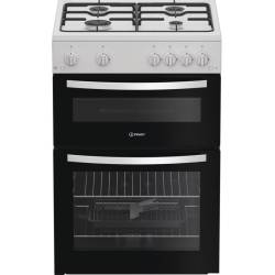 Indesit ITG6GW gas twin cooker white, 60cm freestanding cooker, Dalzells