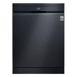 LG DF587HMS matte black freestanding dishwasher with QuadWash™