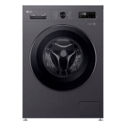 LG F4X1009NMK 9kg grey washing machine with direct drive motor