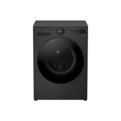 LG F4X7013TBB 13kg AI washing machine in black with LED control panel
