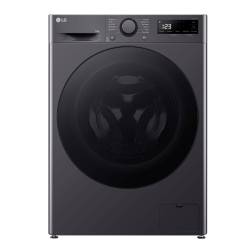 LG F4Y513GBLN1 13kg washing machine in Slate Grey front view