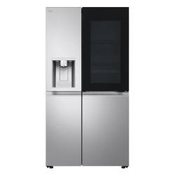 LG GSXE91BSAD InstaView™ fridge freezer in brushed steel with Door-in-Door™