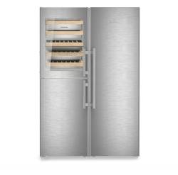 Liebherr XRCst 5295 Peak SmartSteel side-by-side wine and food storage fridge-freezer
