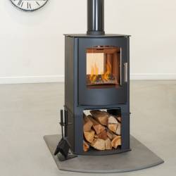 Mendip Churchill Double Sided Logstore Ecodesign Stove