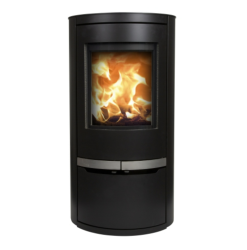 Mi Fires Ovale Low with Door Wood Burning Stove
