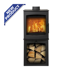 Mi Fires Tinderbox Medium on Log Box Wood Stove