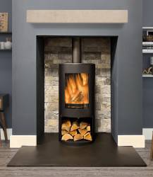 Mourne Eco 980 Wood Burning Stove - Open Log Store