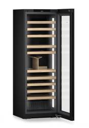 Premium Liebherr BlackSteel wine fridge with Vinidor Selection temperature zones