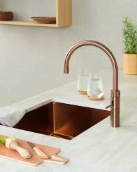Quooker FNRRCO Fusion Round Tap in Rose Copper – 5-in-1 kitchen tap