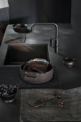 Quooker FNSCHR Fusion Square Tap in Black – 5-in-1 kitchen tap