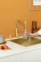 Quooker FNSGLD Fusion Square Tap in Gold – 5-in-1 kitchen tap