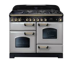 Rangemaster CDL110DFFRPB - 110cm Classic Deluxe Dual Fuel Royal Pearl Brass Range Cooker 114480
