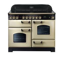 Rangemaster CDL110ECCRB - 110cm Classic Deluxe Electric Ceramic Cream Brass Range Cooker 81350