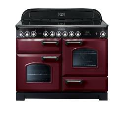 Rangemaster CDL110ECCYC - 110cm Classic Deluxe Electric Ceramic Cranberry Chrome Range Cooker 84440