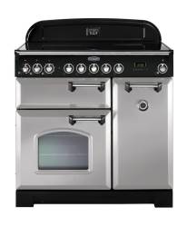 Rangemaster CDL90ECRPC 90cm Classic Deluxe Electric Royal Pearl Chrome Range Cooker 100610