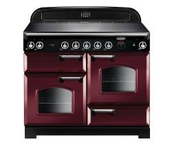 Rangemaster CLA110EICYC - 110cm Classic Electric Induction Cranberry Chrome Range Cooker 117050 