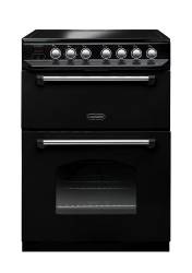 Rangemaster CLAS60ECBLC - 60cm Classic Electric Ceramic Black Chrome Range Cooker 107330
