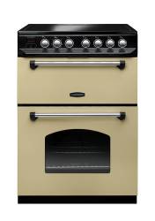 Rangemaster CLAS60ECCRC - 60cm Classic Electric Ceramic Cream Chrome Range Cooker 107340