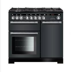 Rangemaster EDL100DFFSLC - 100cm Encore Deluxe Dual Fuel Slate Chrome Range Cooker 117230
