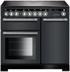 Rangemaster EDL100EISLC - 100cm Encore Deluxe Electric Induction Slate Chrome Range Cooker 117350