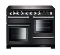 Rangemaster EDL110EICBC - 110cm Encore Deluxe Electric Induction Charcoal Black Chrome Range Cooker 127680 
