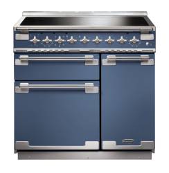 Rangemaster ELS90EISB - 90cm Elise Electric Induction Stone Blue Range Cooker 127190