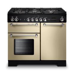 Rangemaster KCH100NGFCRC - 100cm Kitchener Natural Gas Cream Chrome Range Cooker 111960