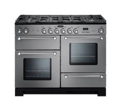 Rangemaster KCH110DFFSSC - 110cm Kitchener Dual Fuel Stainless Steel Chrome Range Cooker 98830