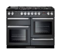 Rangemaster NEX110DFFSLC - 110cm Nexus Dual Fuel Slate Chrome Range Cooker 106090