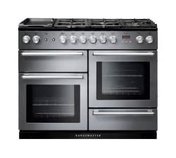Rangemaster NEX110DFFSSC - 110cm Nexus Dual Fuel Stainless Steel Chrome Range Cooker 106100