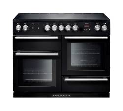Rangemaster NEX110EIBLC - 110cm Nexus Electric Induction Black Chrome Range Cooker 104830
