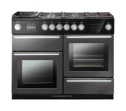 Rangemaster NEX110SODFFSLC - 110cm Nexus Steam Dual Fuel Slate Chrome Range Cooker 119790