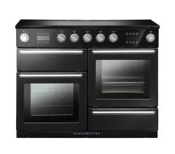 Rangemaster NEX110SOEIBLC - 110cm Nexus Steam Electric Induction Black Chrome Range Cooker 119810
