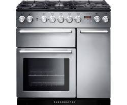 Rangemaster NEX90DFFSSC - 90cm Nexus Dual Fuel Stainless Steel Chrome Range Cooker 106130