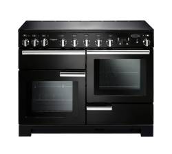 Rangemaster PDL110EIGBC - 110cm Professional Deluxe Electric Induction Black Chrome Range Cooker 101550