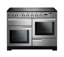 Rangemaster PDL110EISSC - 110cm Professional Deluxe Electric Induction Stainless Steel Chrome Range Cooker 101540