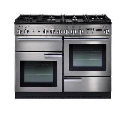 Rangemaster PROP110DFFSSC - 110cm Professional + Dual Fuel Stainless Steel Chrome Range Cooker 84320