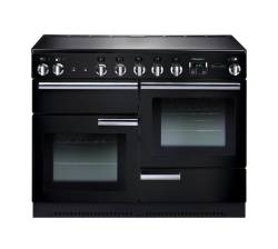 Rangemaster PROP110EIGBC - 110cm Professional + Electric Induction Black Chrome Range Cooker 91780