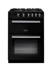 Rangemaster PROP60NGFBLC - 60cm Professional + Natural Gas Black Chrome Range Cooker 107270
