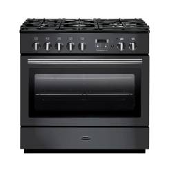 Rangemaster PROP90FXDFFSLC - 90cm Professional + FX Dual Fuel Slate Chrome Range Cooker 123260