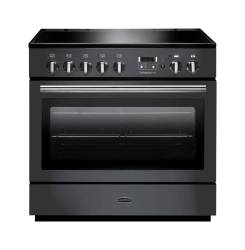 Rangemaster PROP90FXEISLC - 90cm Professional + FX Electric Induction Slate Chrome Range Cooker 124130